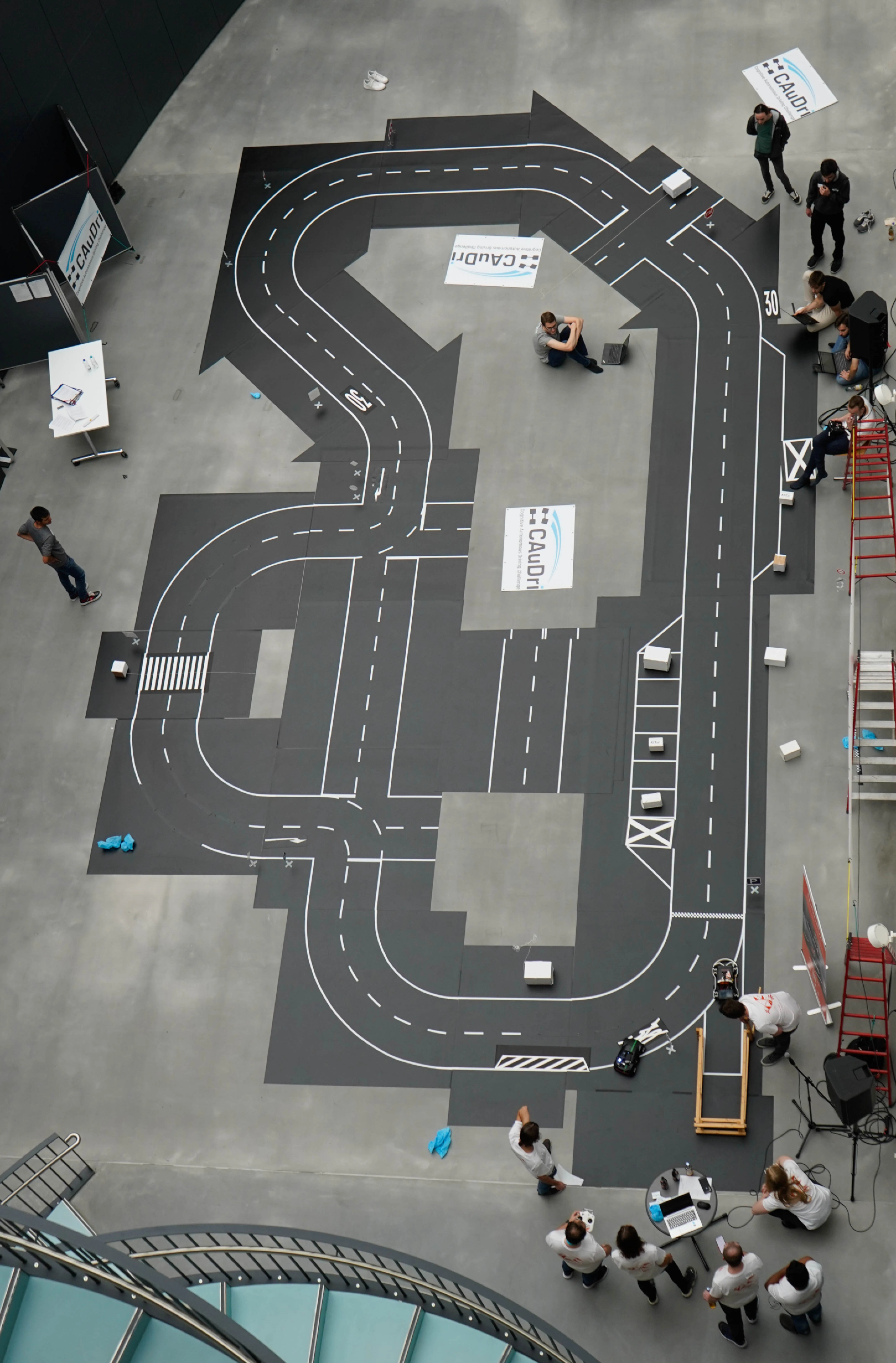 Aerial view of the CAuDri Challenge race track